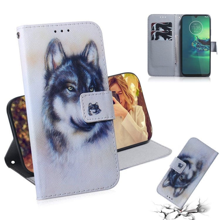 Combined Pattern Magnetic Attraction Horizontal Flip Leather Case, Support Holder & Card Slot & Wallet, For Motorola Moto E6 Play, For Motorola Moto G8 Plus