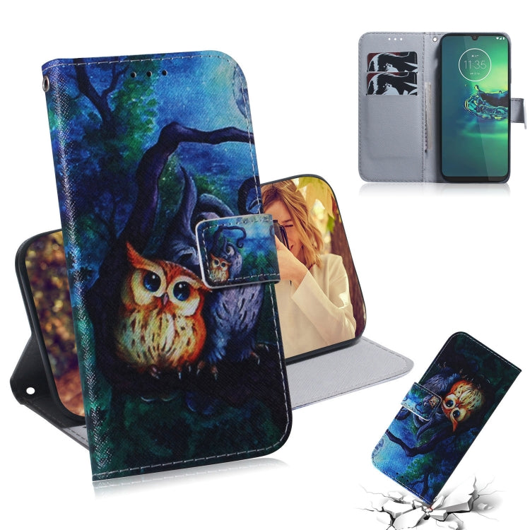 Combined Pattern Magnetic Attraction Horizontal Flip Leather Case, Support Holder & Card Slot & Wallet, For Motorola Moto E6 Play, For Motorola Moto G8 Plus