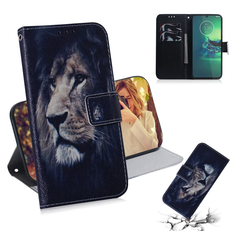 Combined Pattern Magnetic Attraction Horizontal Flip Leather Case, Support Holder & Card Slot & Wallet, For Motorola Moto E6 Play, For Motorola Moto G8 Plus