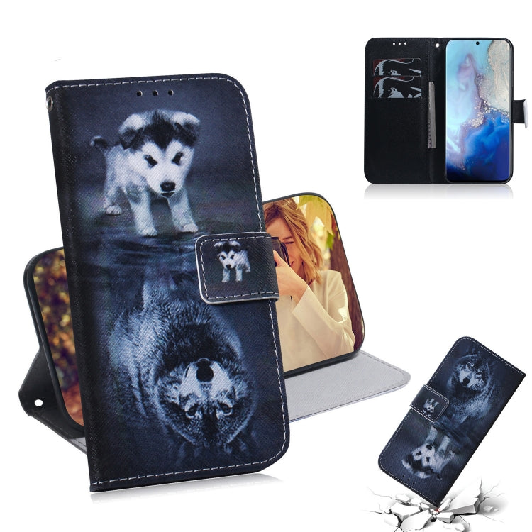 Combined Pattern Magnetic Attraction Horizontal Flip Leather Case, Support Holder & Card Slot & Wallet, For Galaxy A71, For Galaxy S20