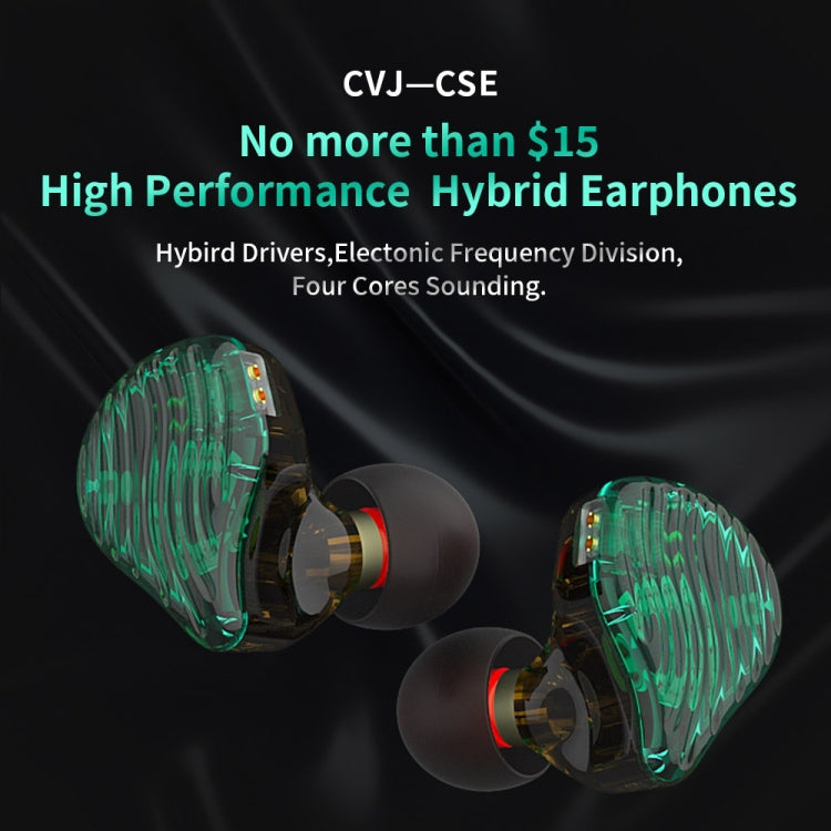 CVJ-CSE Ring Iron Hybrid Music Running Sports In-Ear Wired Headphone, With Mic, Without Mic