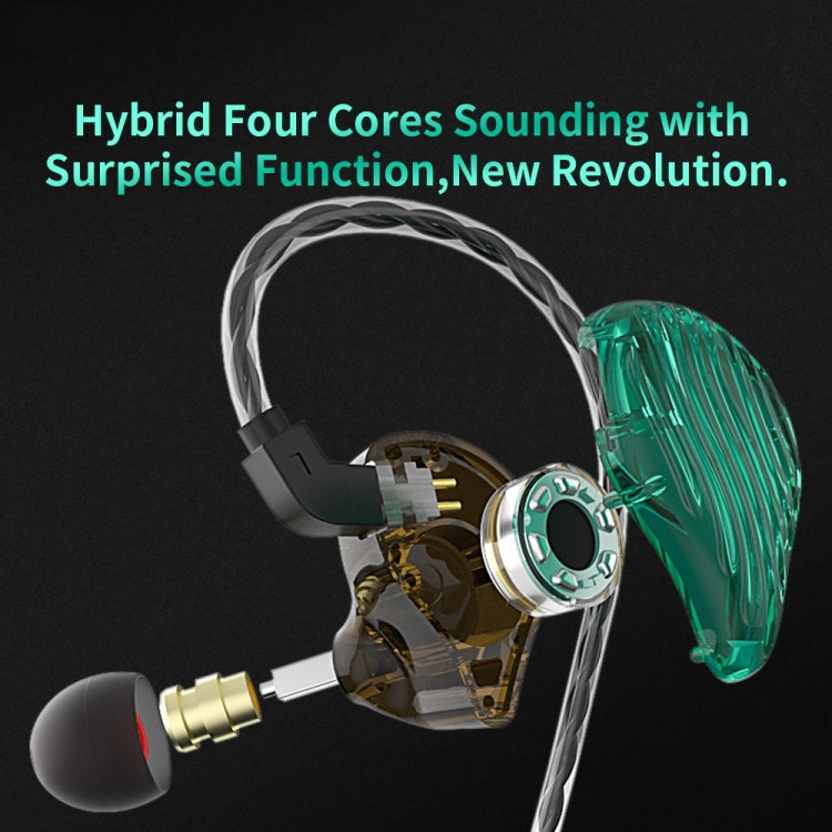 CVJ-CSE Ring Iron Hybrid Music Running Sports In-Ear Wired Headphone, With Mic, Without Mic
