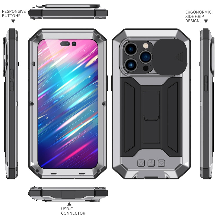 R-JUST Shockproof Waterproof Dust-proof Case, For iPhone 14 Pro, For iPhone 14 Pro Max, For iPhone 14