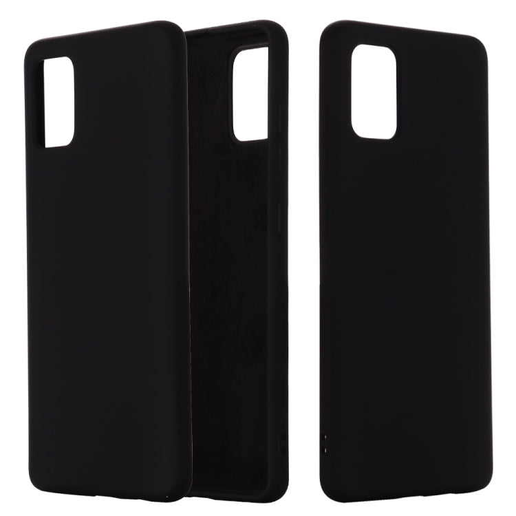 Solid Color Liquid Silicone Anti-fall Full Coverage Mobile Phone Protective Case, For Galaxy A21, For Galaxy A41, For Galaxy A91