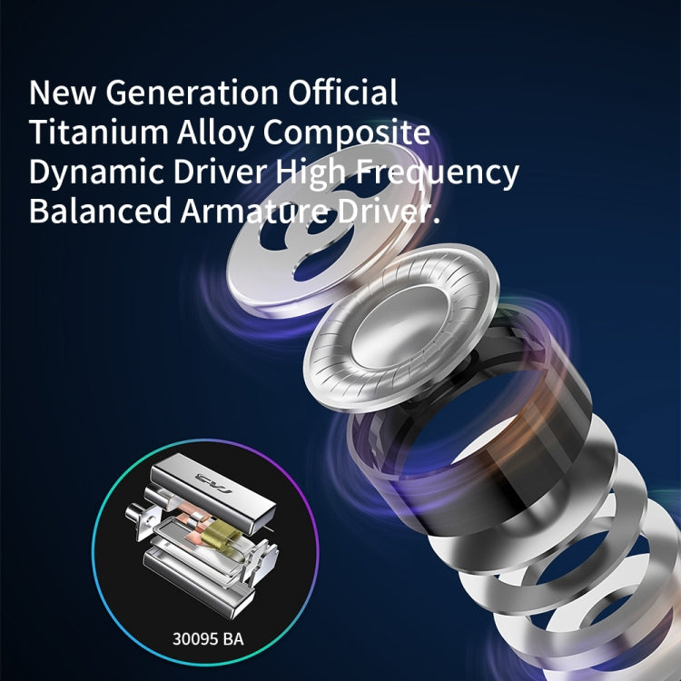 CVJ Angel Wings Hybrid Technology HiFi Music Wired Earphone, No Mic, With Mic