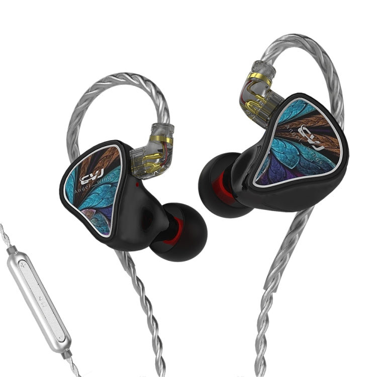 CVJ Angel Wings Hybrid Technology HiFi Music Wired Earphone, No Mic, With Mic