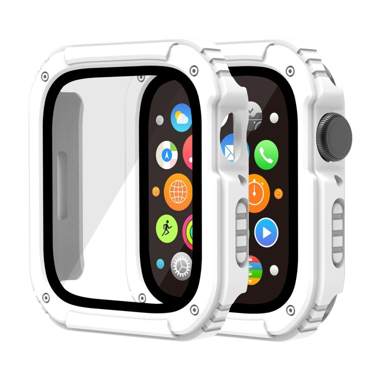 2 in 1 Screen Tempered Glass Film Protective Case, For Apple Watch Series 3 & 2 & 1 42mm, For Apple Watch Series 3 & 2 & 1 38mm