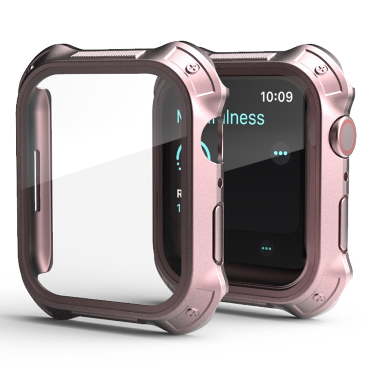 2 in 1 PC Frame + Screen Tempered Glass Film Protective Case, For Apple Watch Series 9 / 8 / 7 45mm, For Apple Watch Series 9 / 8 / 7 41mm