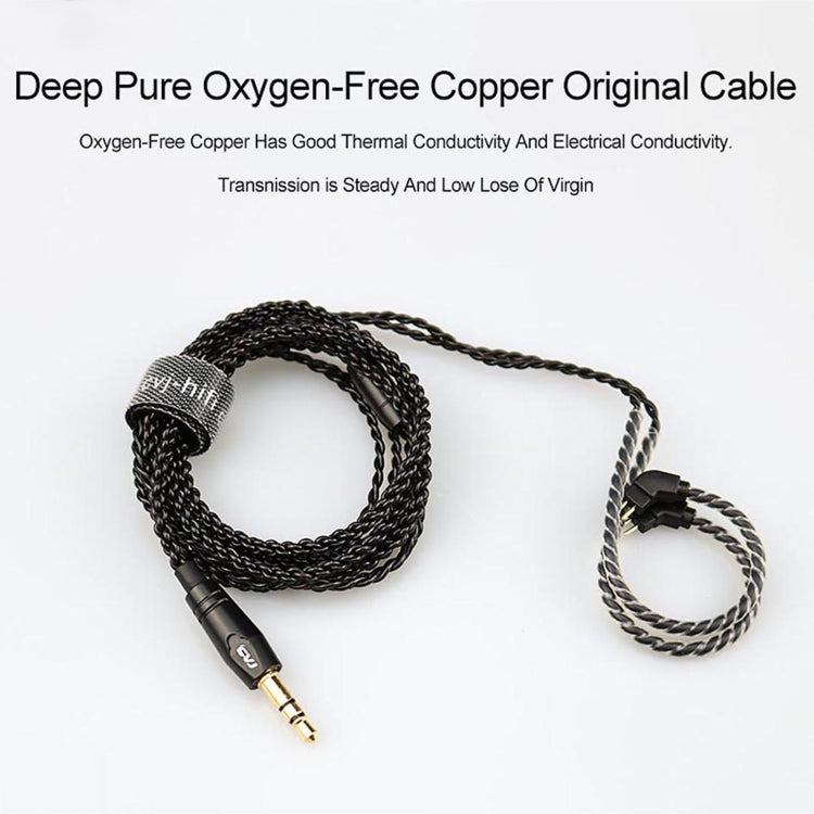 CVJ-V1 1.25m Oxygen-free Copper Silver Plated Upgrade Cable, For 0.75mm Earphones, With Mic, For 0.75mm Earphones, Without Mic, For 0.78mm Earphones, Without Mic, For MMCX Earphones, With Mic, For MMCX Earphones, Without Mic