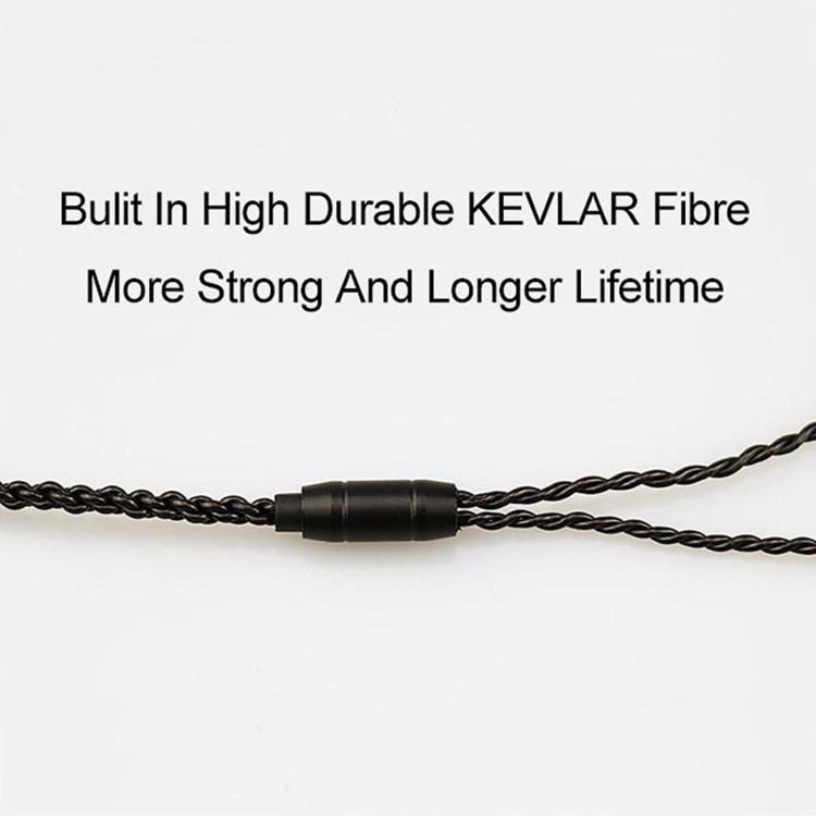 CVJ-V1 1.25m Oxygen-free Copper Silver Plated Upgrade Cable, For 0.75mm Earphones, With Mic, For 0.75mm Earphones, Without Mic, For 0.78mm Earphones, Without Mic, For MMCX Earphones, With Mic, For MMCX Earphones, Without Mic