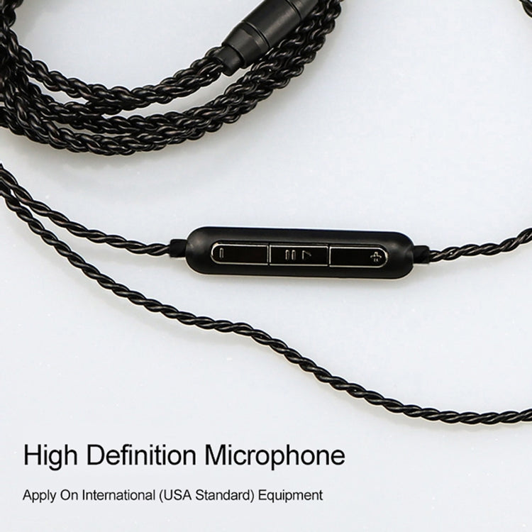 CVJ-V1 1.25m Oxygen-free Copper Silver Plated Upgrade Cable, For 0.75mm Earphones, With Mic, For 0.75mm Earphones, Without Mic, For 0.78mm Earphones, Without Mic, For MMCX Earphones, With Mic, For MMCX Earphones, Without Mic