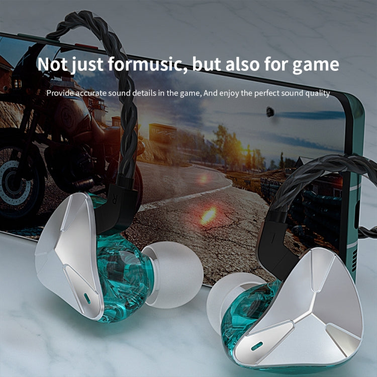 CVJ Demon Double Dynamic Coil HiFi Music Wired Earphone, No Mic, With Mic