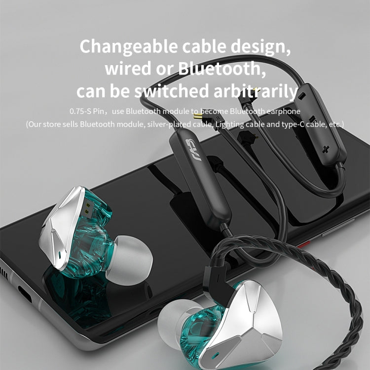 CVJ Demon Double Dynamic Coil HiFi Music Wired Earphone, No Mic, With Mic