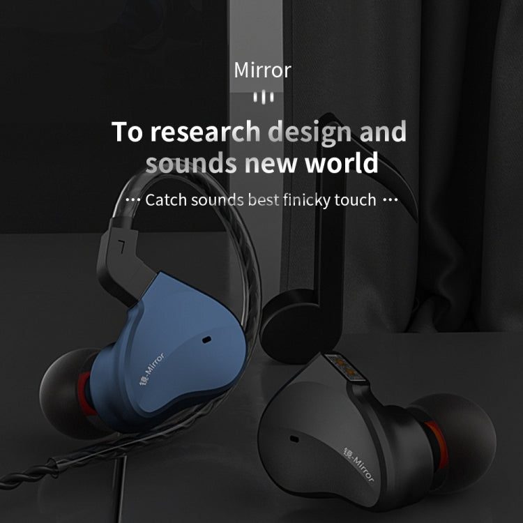 CVJ Mirror Hybrid Technology HiFi Music Wired Earphone, No Mic, With Mic