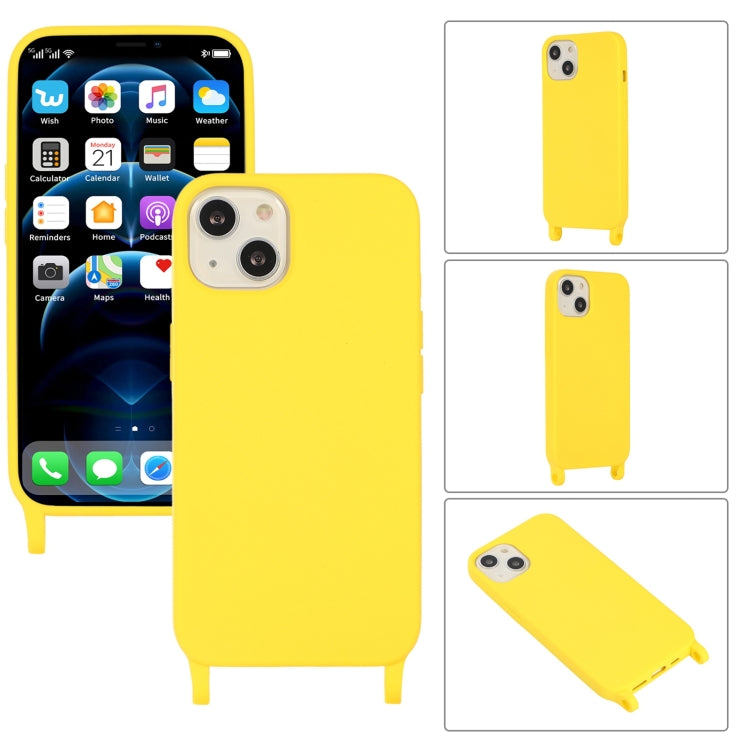 Elastic Silicone Lanyard Case, For iPhone 14 Plus