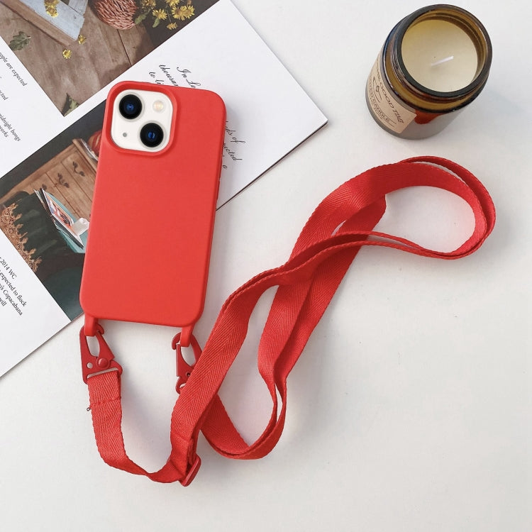 Elastic Silicone Lanyard Case, For iPhone 14 Plus