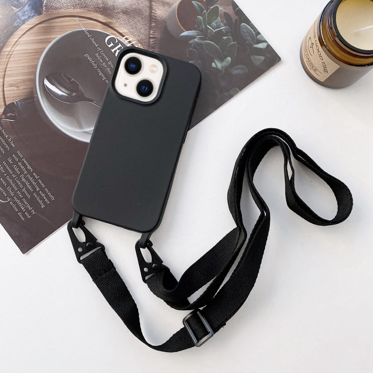 Elastic Silicone Lanyard Case, For iPhone 14 Plus
