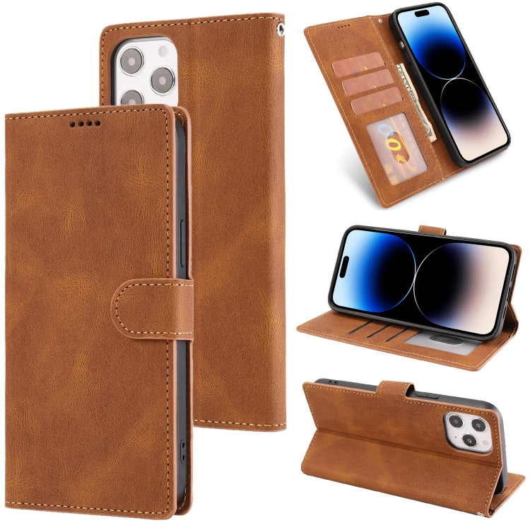 Fantasy Classic Skin-feel Calfskin Texture Leather Case