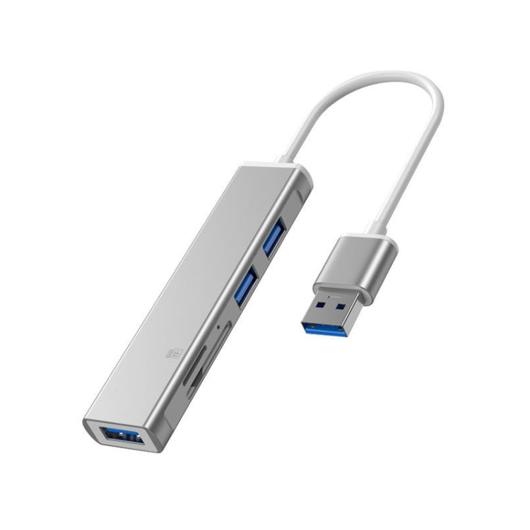 Docking Station TF/SD Card Reader For iPhone, Type-C Port, USB Port, 5 in 1 8 (Grey)