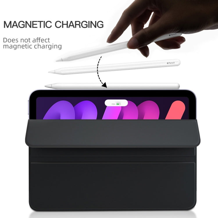 Étui magnétique pour tablette, 3 volets, double face, avec boucle à clip, pour iPad mini 6/mini 2024 et iPad 10e génération 10.9 2022