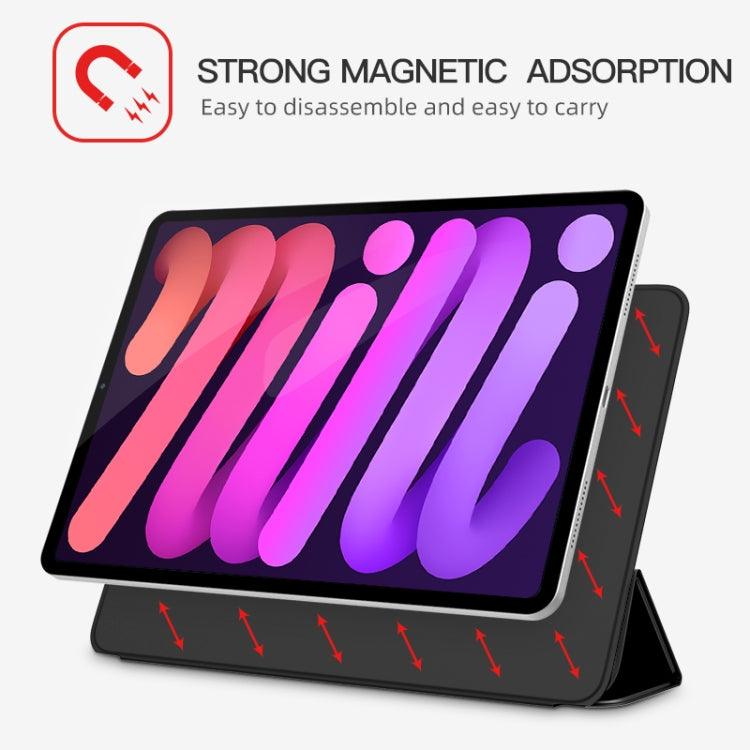 Étui magnétique pour tablette, 3 volets, double face, avec boucle à clip, pour iPad mini 6/mini 2024 et iPad 10e génération 10.9 2022