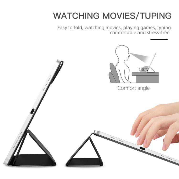 Étui magnétique pour tablette, 3 volets, double face, avec boucle à clip, pour iPad mini 6/mini 2024 et iPad 10e génération 10.9 2022
