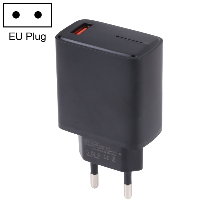 LZ-1130 QC 3.0 USB Charger, EU Plug