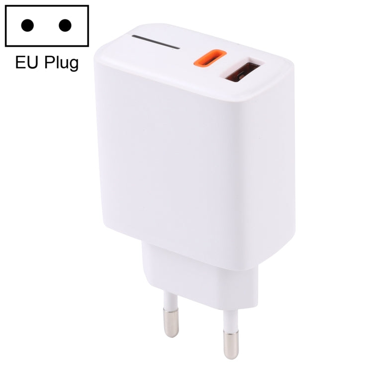 LZ-1130 PD 20W Type-C+QC 3.0 USB Fast Charger, 20W EU Plug, 20W US Plug