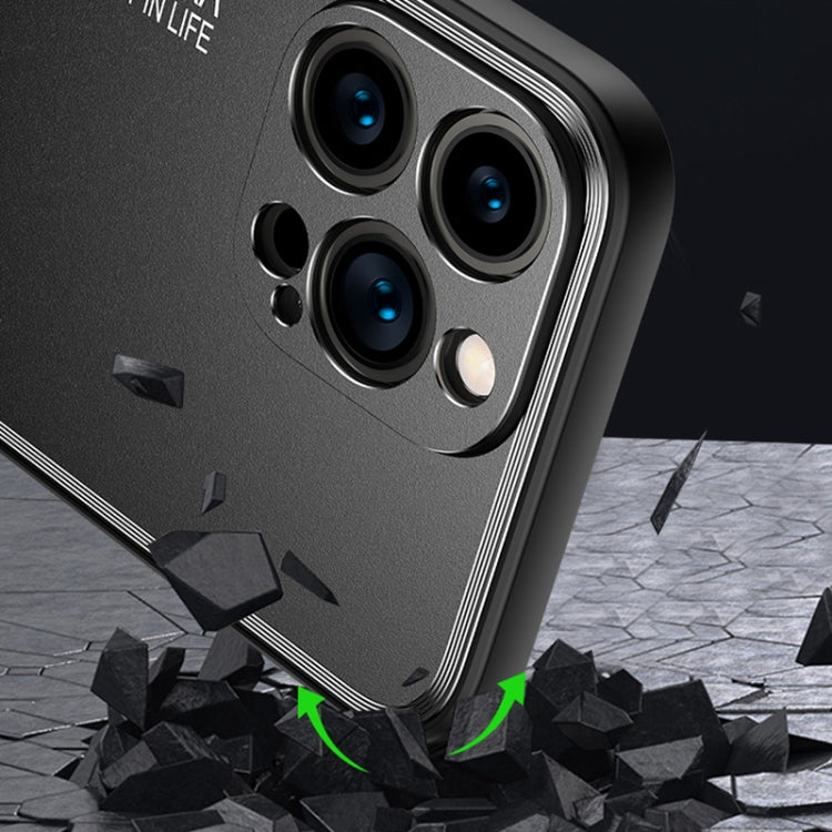 Light and Shadow Series Frosted Metal Phone Case