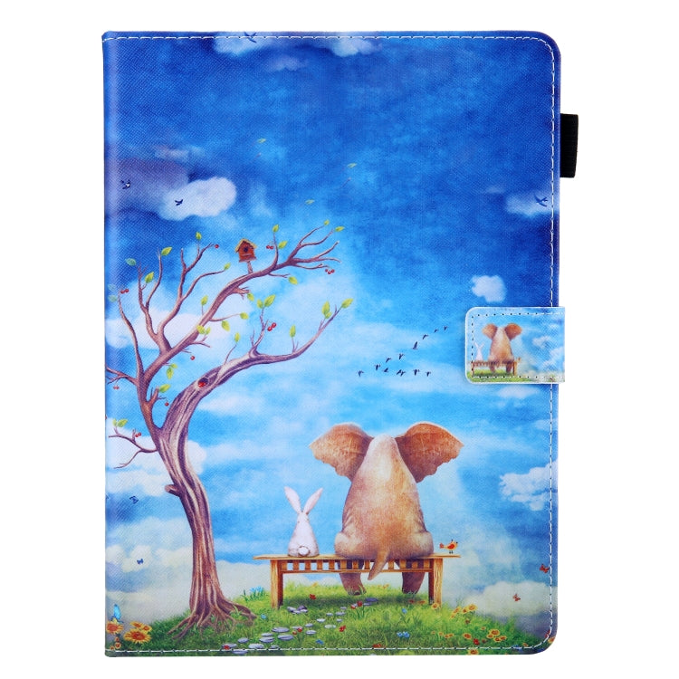 For iPad Pro 11 (2020) & (2018) Painted Pattern Tablet PC Protective Leather Case with Bracket & Card Slot & Photo Holder