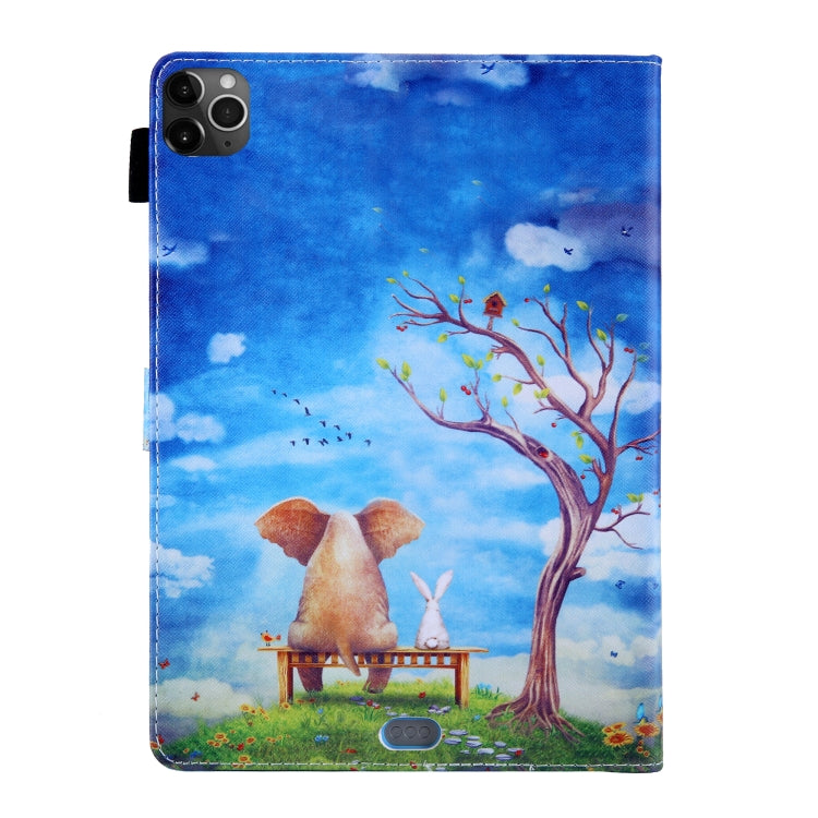 For iPad Pro 11 (2020) & (2018) Painted Pattern Tablet PC Protective Leather Case with Bracket & Card Slot & Photo Holder