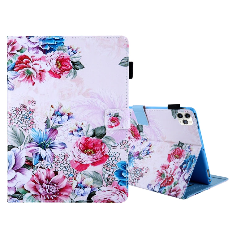 For iPad Pro 11 (2020) & (2018) Painted Pattern Tablet PC Protective Leather Case with Bracket & Card Slot & Photo Holder