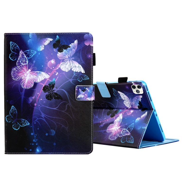 For iPad Pro 11 (2020) & (2018) Painted Pattern Tablet PC Protective Leather Case with Bracket & Card Slot & Photo Holder