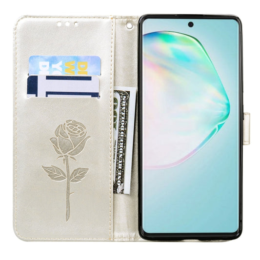 Galaxy S20 horizontal flip leather case showing interior card storage slots