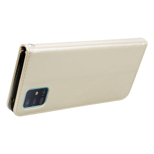 Rose pattern leather case for Galaxy A81 with protective stand function