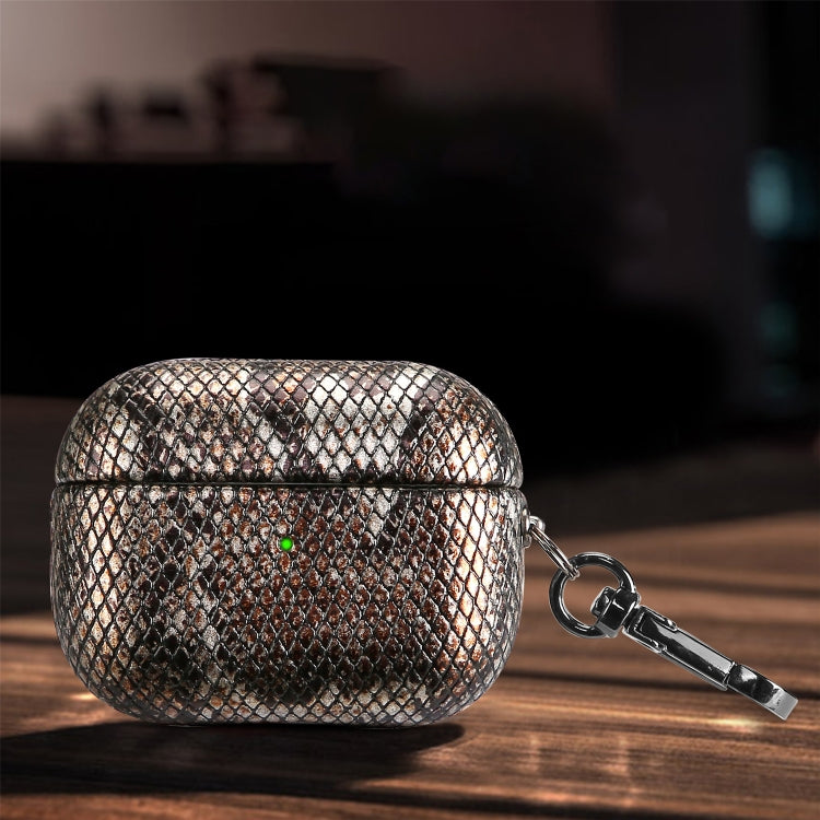J01 Mesh Snakeskin Headphone Case, For AirPods Pro, For AirPods 3