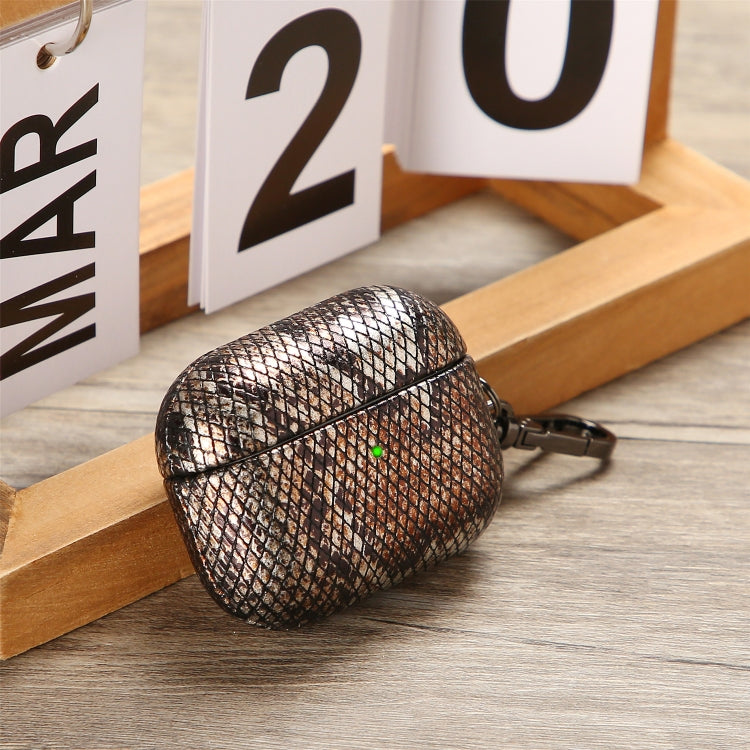 J01 Mesh Snakeskin Headphone Case, For AirPods Pro, For AirPods 3