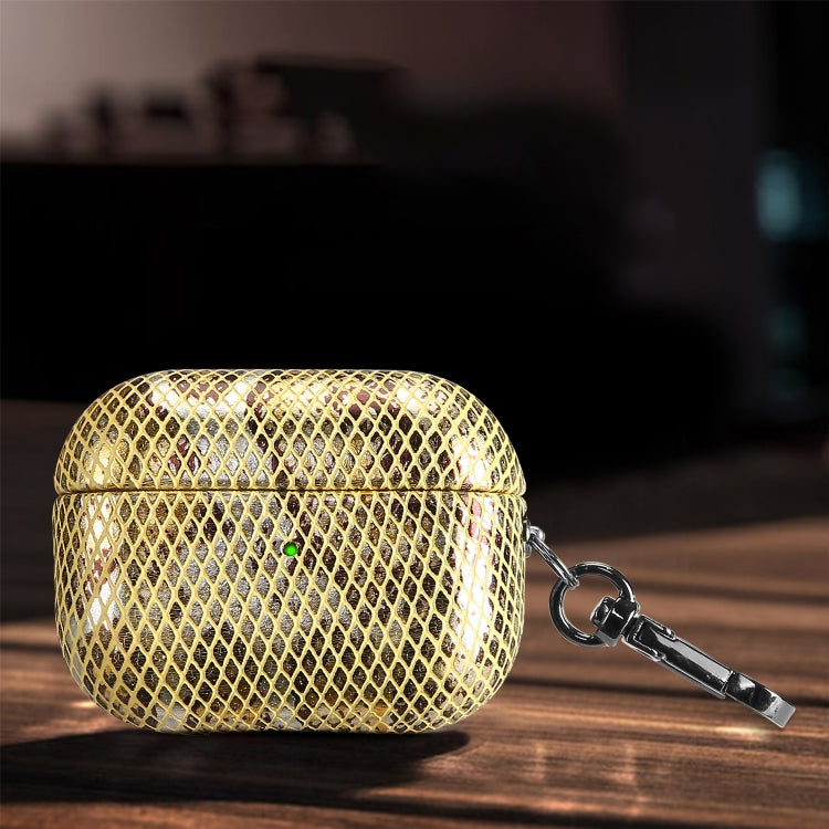 J01 Mesh Snakeskin Headphone Case, For AirPods Pro, For AirPods 3