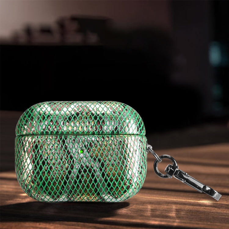 J01 Mesh Snakeskin Headphone Case, For AirPods Pro, For AirPods 3