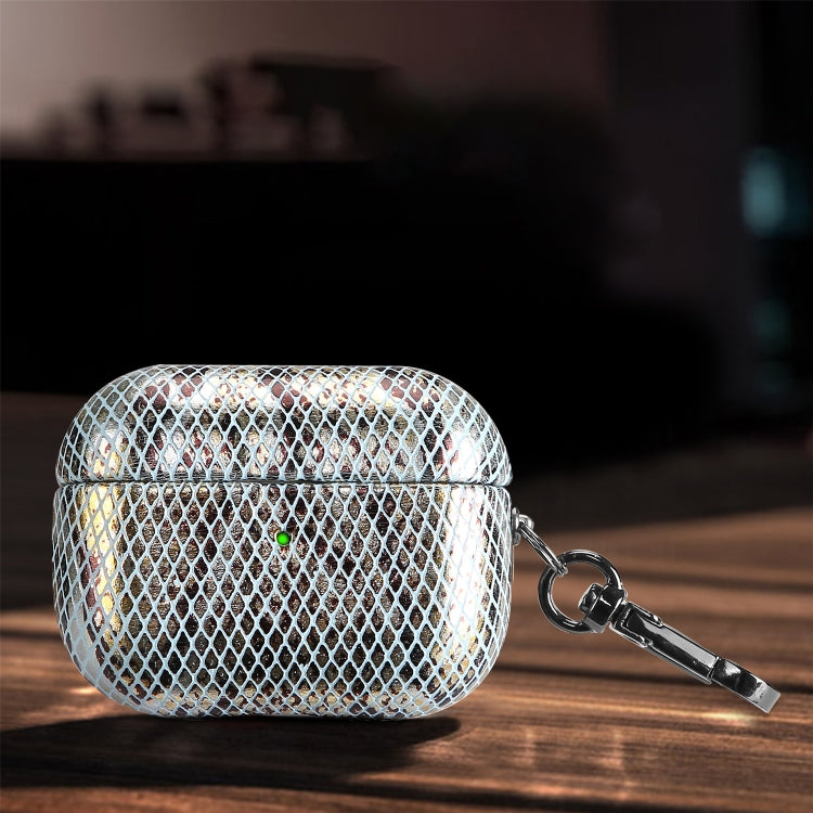 J01 Mesh Snakeskin Headphone Case, For AirPods Pro, For AirPods 3