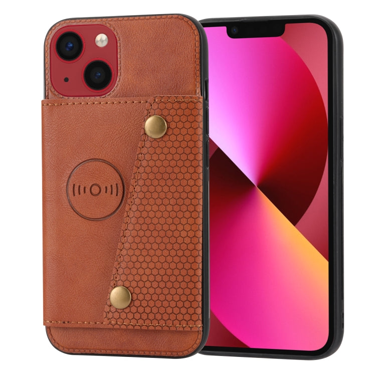 Double Buckle Card Slots PU+TPU Phone Case