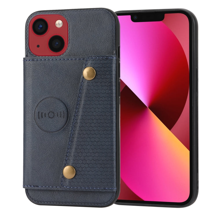 Double Buckle Card Slots PU+TPU Phone Case