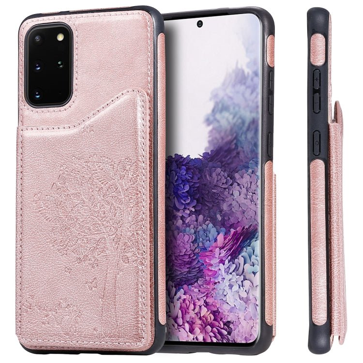 Cat Tree Embossing Pattern Shockproof Protective Case with Card Slots & Photo Frame, For Galaxy S20, For Galaxy S20 Plus, For Galaxy S20 Ultra
