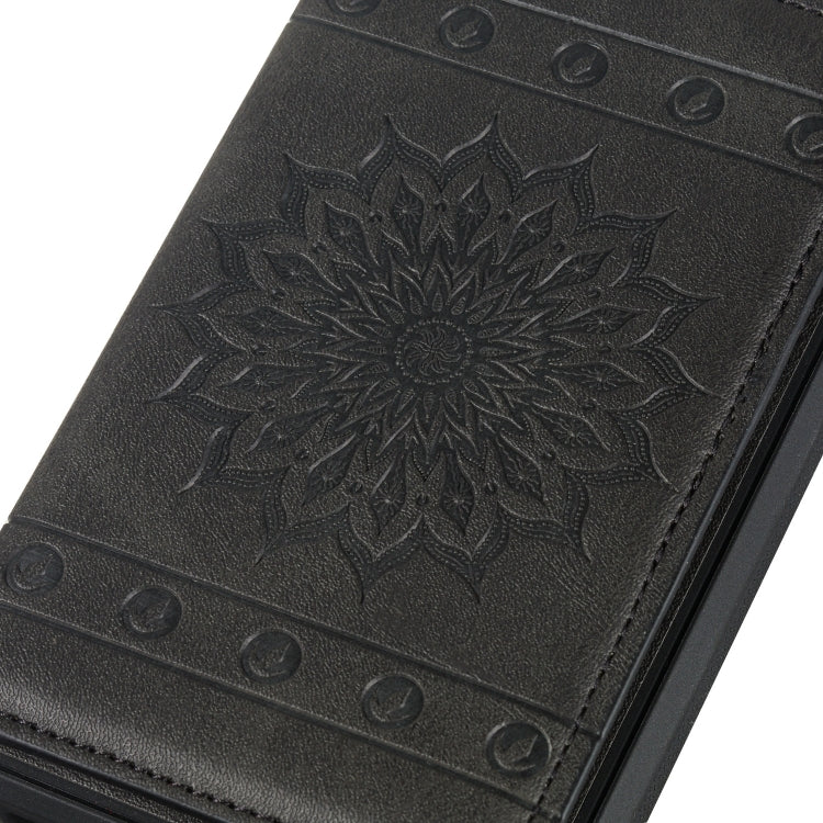 Sun Flower Pattern Embossed Horizontal Drop-proof Mobile Phone Case with Card Slots & Wallet & Photo Holder & Stand Function, For Galaxy S20, For Galaxy S20+, For Galaxy S20 Ultra