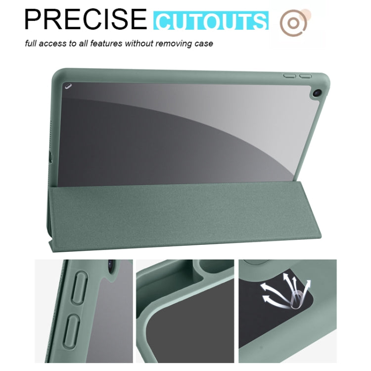 Étui en cuir acrylique pliable en 3 parties pour tablette, compatible avec iPad 9.7 (2018/2017), iPad 10.2 (2021/2020/2019), iPad Air (2022/2020/Pro 11 (2021/2020/2018), iPad Air 13 (2024/Pro 12.9 (2022/2021/2020/2018)