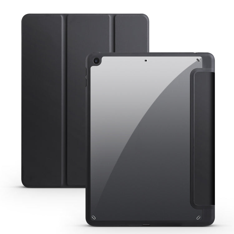 Étui en cuir acrylique pliable en 3 parties pour tablette, compatible avec iPad 9.7 (2018/2017), iPad 10.2 (2021/2020/2019), iPad Air (2022/2020/Pro 11 (2021/2020/2018), iPad Air 13 (2024/Pro 12.9 (2022/2021/2020/2018)