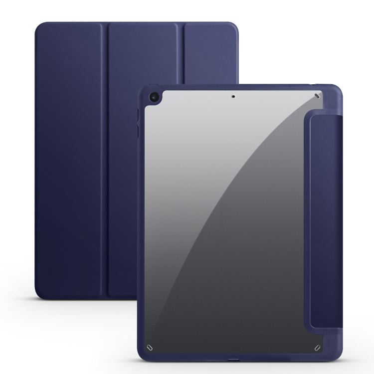 Étui en cuir acrylique pliable en 3 parties pour tablette, compatible avec iPad 9.7 (2018/2017), iPad 10.2 (2021/2020/2019), iPad Air (2022/2020/Pro 11 (2021/2020/2018), iPad Air 13 (2024/Pro 12.9 (2022/2021/2020/2018)