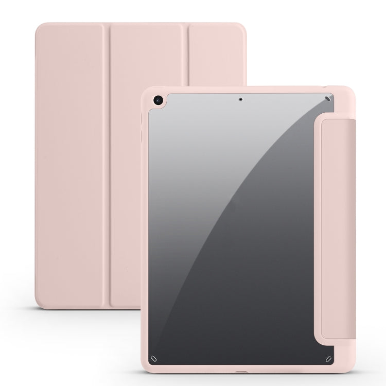 Étui en cuir acrylique pliable en 3 parties pour tablette, compatible avec iPad 9.7 (2018/2017), iPad 10.2 (2021/2020/2019), iPad Air (2022/2020/Pro 11 (2021/2020/2018), iPad Air 13 (2024/Pro 12.9 (2022/2021/2020/2018)