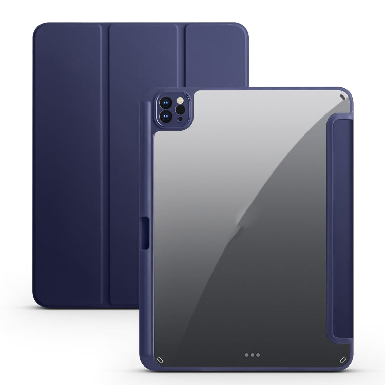 Étui en cuir acrylique pliable en 3 parties pour tablette, compatible avec iPad 9.7 (2018/2017), iPad 10.2 (2021/2020/2019), iPad Air (2022/2020/Pro 11 (2021/2020/2018), iPad Air 13 (2024/Pro 12.9 (2022/2021/2020/2018)