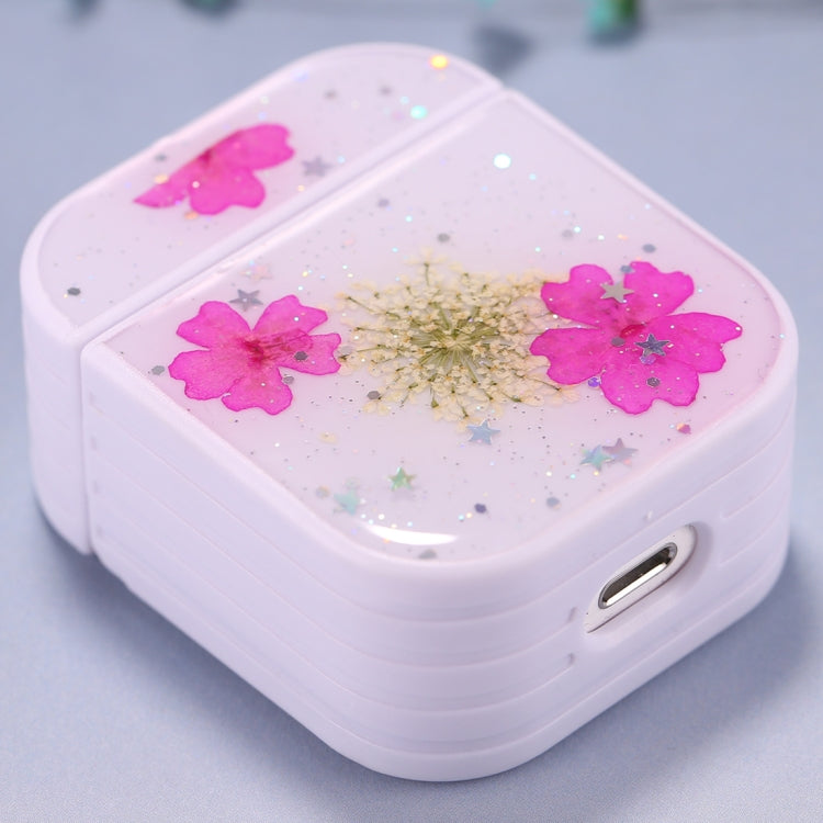 Étui de protection pour écouteurs sans fil AirPods 1/2, motif floral, pour dames
